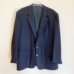 Corneliani Blazer Mens 58L 48L Navy Blue Wool Suit Sport Coat Made in Italy